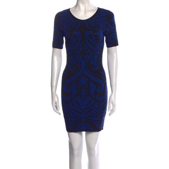 Ronny Kobo Collection Dresses & Skirts - Ronny Kobo Collection Navy Patterned Mini Dress